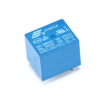 Free shipping 10pc Original SRD-05VDC-SL-A T73 5V 10A 4pin DC Power Relay PCB Type blue color
Free shipping 10pc Original SRD-05VDC-SL-A T73 5V 10A 4pin DC Power Relay PCB Type blue color
