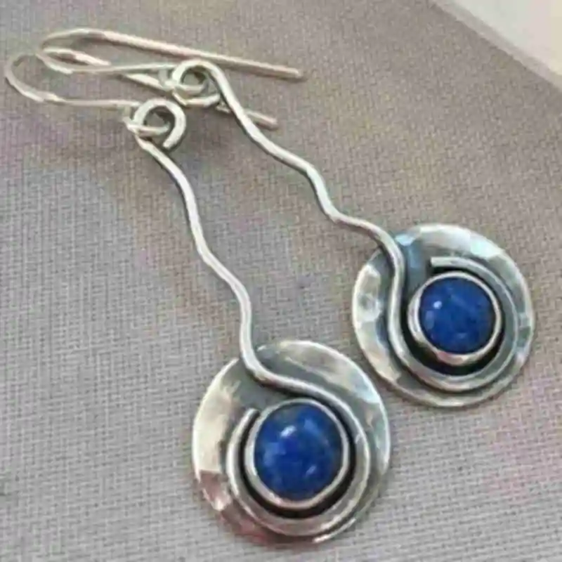 Tisonliz Vintage Silver Drop Earrings For Women Lady Blue Stone Crystal Long Hanging Dangle Earrings Pendientes Mujer Moda 2019
Tisonliz Vintage Silver Drop Earrings For Women Lady Blue Stone Crystal Long Hanging Dangle Earrings Pendientes Mujer Moda 2019