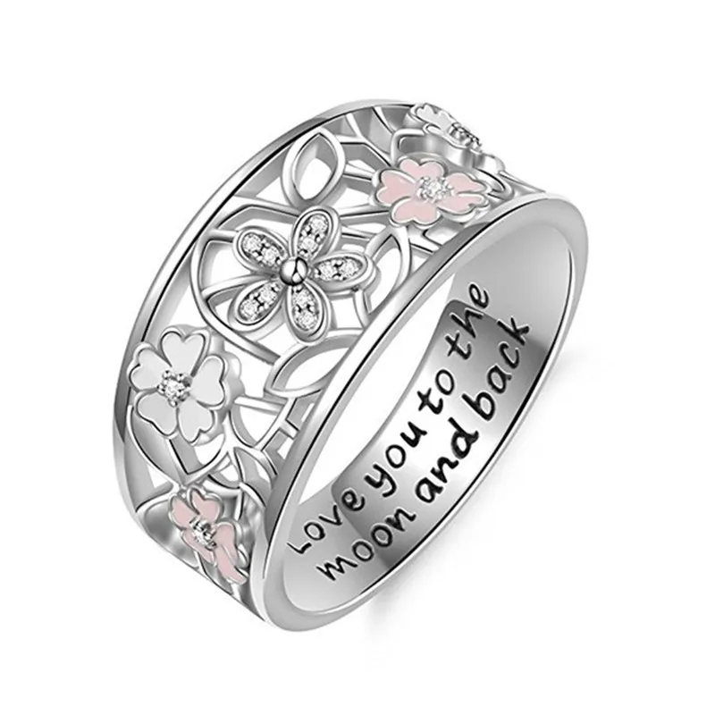 Tibetan Silver Pink Flower Daisy Cherry Blossom Finger Ring for Women Engagement Wedding Fashion Jewelry jz449
Tibetan Silver Pink Flower Daisy Cherry Blossom Finger Ring for Women Engagement Wedding Fashion Jewelry jz449
