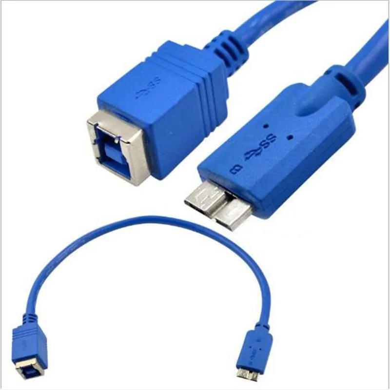 USB 3.0 mobile phone cable USB 3.0 MICRO male elbow to B print mother data cable 30cm
USB 3.0 mobile phone cable USB 3.0 MICRO male elbow to B print mother data cable 30cm