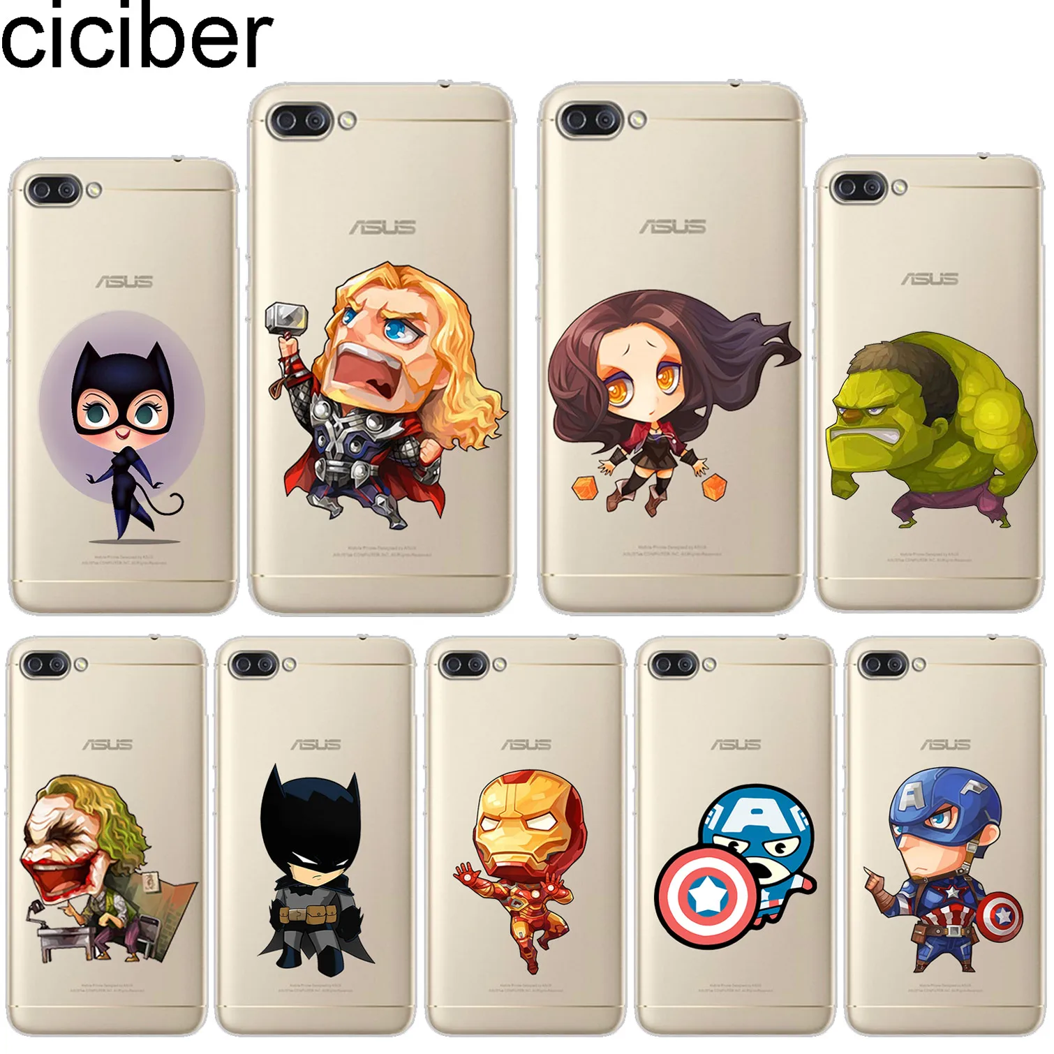 ciciber for ASUS ZenFone 5 4 3 3S Max Pro Plus Laser Deluxe Selfie Z Q Lite Soft Silicone Cover TPU Phone Cases Marvel Avengers
ciciber for ASUS ZenFone 5 4 3 3S Max Pro Plus Laser Deluxe Selfie Z Q Lite Soft Silicone Cover TPU Phone Cases Marvel Avengers