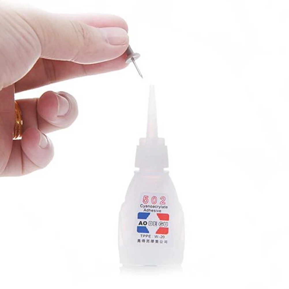 2ML 502 Super Glue Cyanoacrylate Adhesive Strong Bond Fast Repair Tool Instant Quick-drying Glue For Leather Rubber Metal