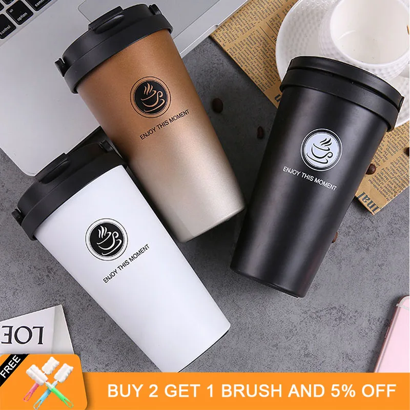 

ZOOOBE Double Wall Thermos Coffee Mugs Stainless Steel Vacuum Flask Thermos Leakproof Car Insulated Cup Coffee Travel Mug
