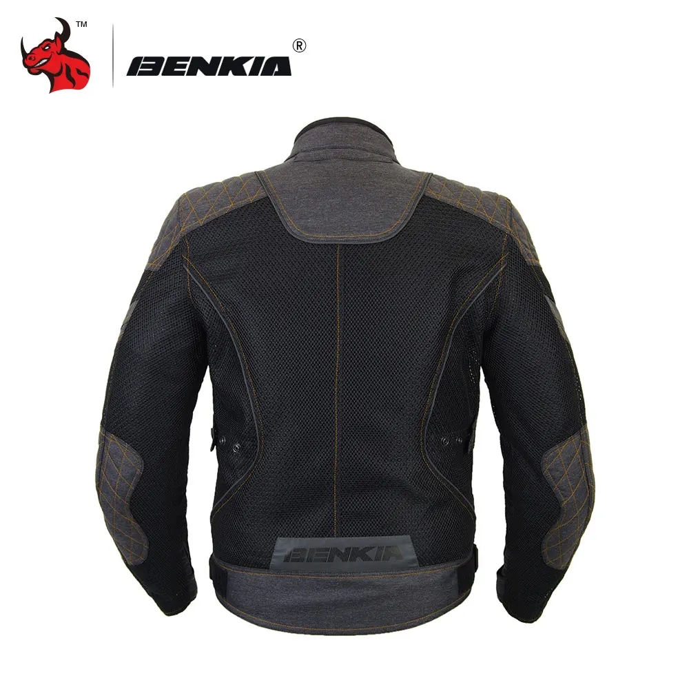 BENKIA летняя сетчатая мотоциклетная куртка защитное снаряжение мужские