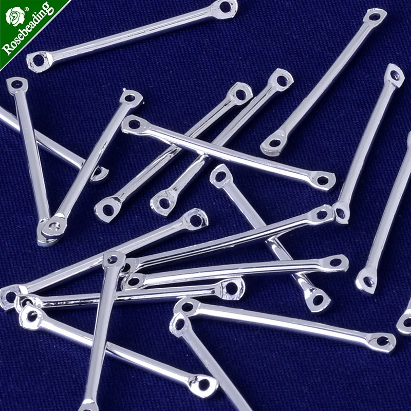 

25.5x1.5mm Length Extension Article sticks for necklace Extended Chains Bulk for DIY Jewelry Making with 2 holes,Sold 20pcs/lot