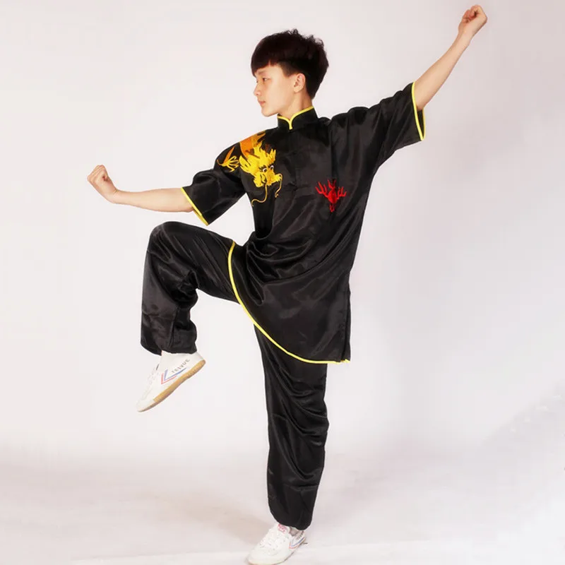 USHINE Black Red Blue White Chinese Multi Color Embroidery Shoulder Dragon Short Sleeve KungFu Martial Arts Costume TaiChi Suit
USHINE Black Red Blue White Chinese Multi Color Embroidery Shoulder Dragon Short Sleeve KungFu Martial Arts Costume TaiChi Suit