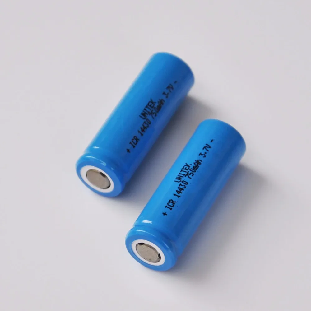 2-10PCS 3.7V lithium ion rechargeable battery 14430 4/5AA li-ion cell baterias pilas 750MAH for led flashlight digital device
2-10PCS 3.7V lithium ion rechargeable battery 14430 4/5AA li-ion cell baterias pilas 750MAH for led flashlight digital device