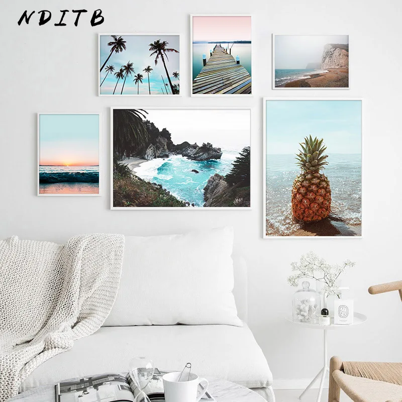Scandinavian Poster Nordic Ocean Bridge Pineapple Wall Art Canvas Print Seascape Painting Tropical Decoration Picture Home Decor
Scandinavian Poster Nordic Ocean Bridge Pineapple Wall Art Canvas Print Seascape Painting Tropical Decoration Picture Home Decor