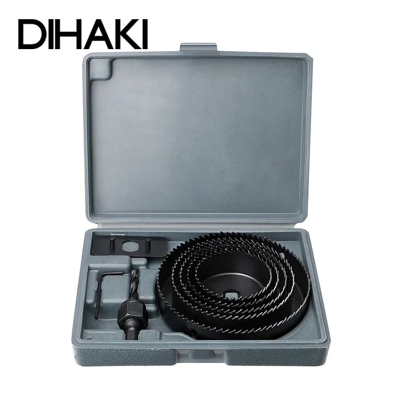 16PCS Hole Saw Cutting Set Kit Drilling Tool Wood Metal Cutter Wood Sheet Mandrels Saws Core Drill Bits Woodworking 19-126mm
16PCS Hole Saw Cutting Set Kit Drilling Tool Wood Metal Cutter Wood Sheet Mandrels Saws Core Drill Bits Woodworking 19-126mm