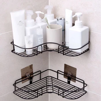 Bathroom Shower Corner Shelf Punch-free Suction Wall Mount Organizer Iron Holder kitchen Storage Basket Towel Rack Soap Dish
Bathroom Shower Corner Shelf Punch-free Suction Wall Mount Organizer Iron Holder kitchen Storage Basket Towel Rack Soap Dish