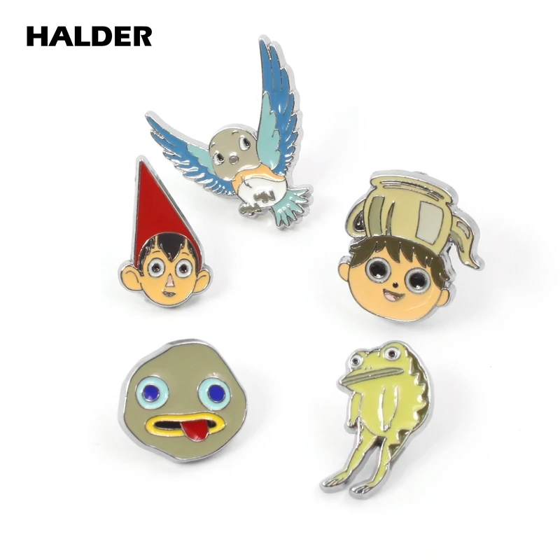 HALDER Over the garden wall Wirt Greg Metal enamel Lapel Pins Bird Frog badges Stone Brooches Jewelry Clothes Accessory Gift
HALDER Over the garden wall Wirt Greg Metal enamel Lapel Pins Bird Frog badges Stone Brooches Jewelry Clothes Accessory Gift