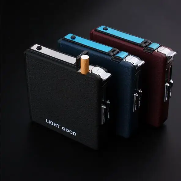 Genuine automatic cigarette ejection cigarette case 18-20 pack cigarette lighter thin windproof lighter creative cassette
Genuine automatic cigarette ejection cigarette case 18-20 pack cigarette lighter thin windproof lighter creative cassette