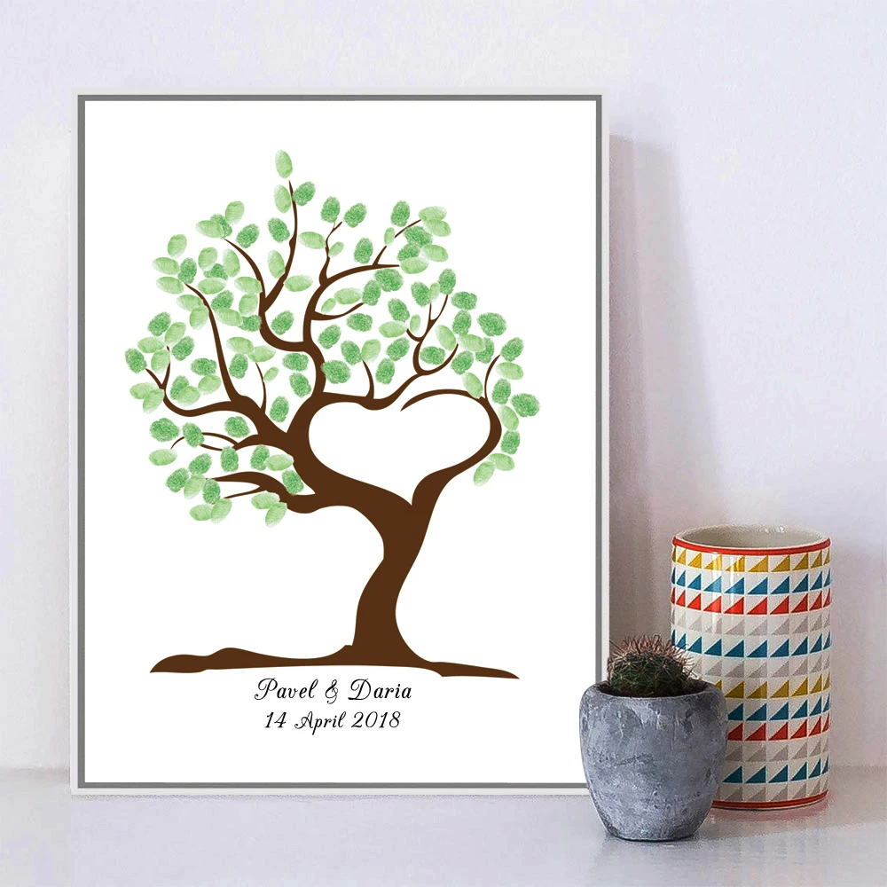 Free Custom Name Date Creative Wedding Tree Fingerprint Guestbook For Romantic Wedding and Party Guest Book Ink Pad Included
Free Custom Name Date Creative Wedding Tree Fingerprint Guestbook For Romantic Wedding and Party Guest Book Ink Pad Included