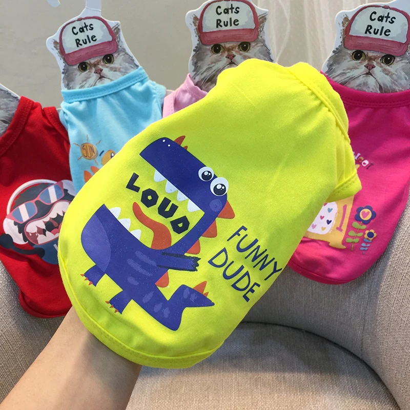 2018 new arrival Teddy dog clothes VIP Bomei Yorkshire small dogs pet clothing spring and summer cute cartoon printing vest
2018 new arrival Teddy dog clothes VIP Bomei Yorkshire small dogs pet clothing spring and summer cute cartoon printing vest