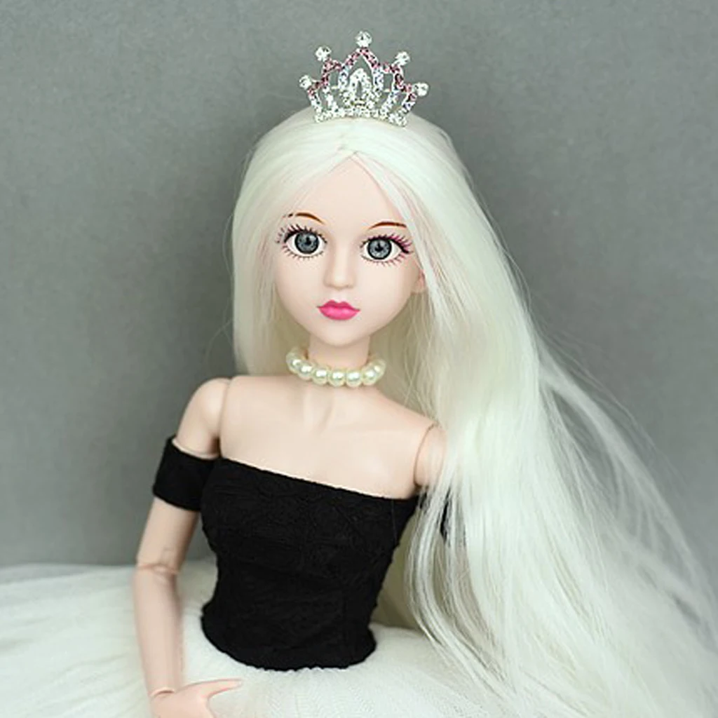 Mini Metal Princess Queen Crown Jewelly Toy for 1/3 1/4 BJD Dolls White Mini Crown Clothes Accessory
Mini Metal Princess Queen Crown Jewelly Toy for 1/3 1/4 BJD Dolls White Mini Crown Clothes Accessory