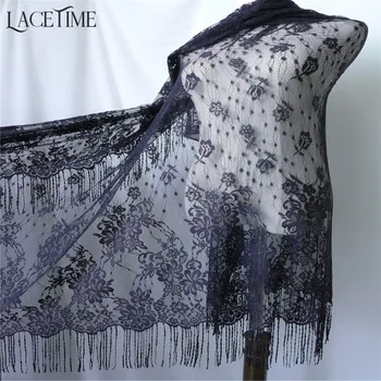 3M Tassel Fringe Eyelash Lace Fabric With Flower In Black French Style Chantilly Lace Fabric For Dress Making Decoration
3M Tassel Fringe Eyelash Lace Fabric With Flower In Black French Style Chantilly Lace Fabric For Dress Making Decoration