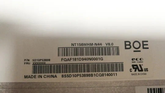 NT156WHM-N44 V8.0 NT156WHM N44 P/N 5D10P53898 HD 1366X768 Matte 30 Pin LCD Screen 15.6" Panel Replacement
NT156WHM-N44 V8.0 NT156WHM N44 P/N 5D10P53898 HD 1366X768 Matte 30 Pin LCD Screen 15.6" Panel Replacement