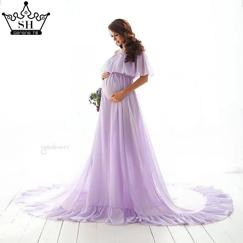 Purple Sleeveless Sexy Chiffon Wedding Dresses Pregnant Photography Simple Wedding Gowns Plus Size 2019 Serene Hill HA2044
Purple Sleeveless Sexy Chiffon Wedding Dresses Pregnant Photography Simple Wedding Gowns Plus Size 2019 Serene Hill HA2044