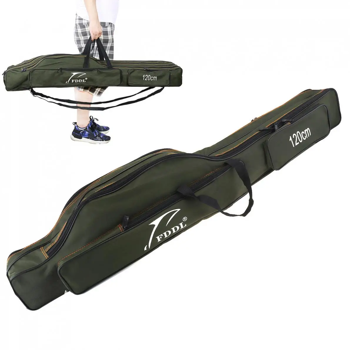 120cm Double Layer Large Capacity Fishing Bag Collapsible Fishing Rod Storage Bag Canvas Sea Fishing Tackle Foldable Carry Case
120cm Double Layer Large Capacity Fishing Bag Collapsible Fishing Rod Storage Bag Canvas Sea Fishing Tackle Foldable Carry Case