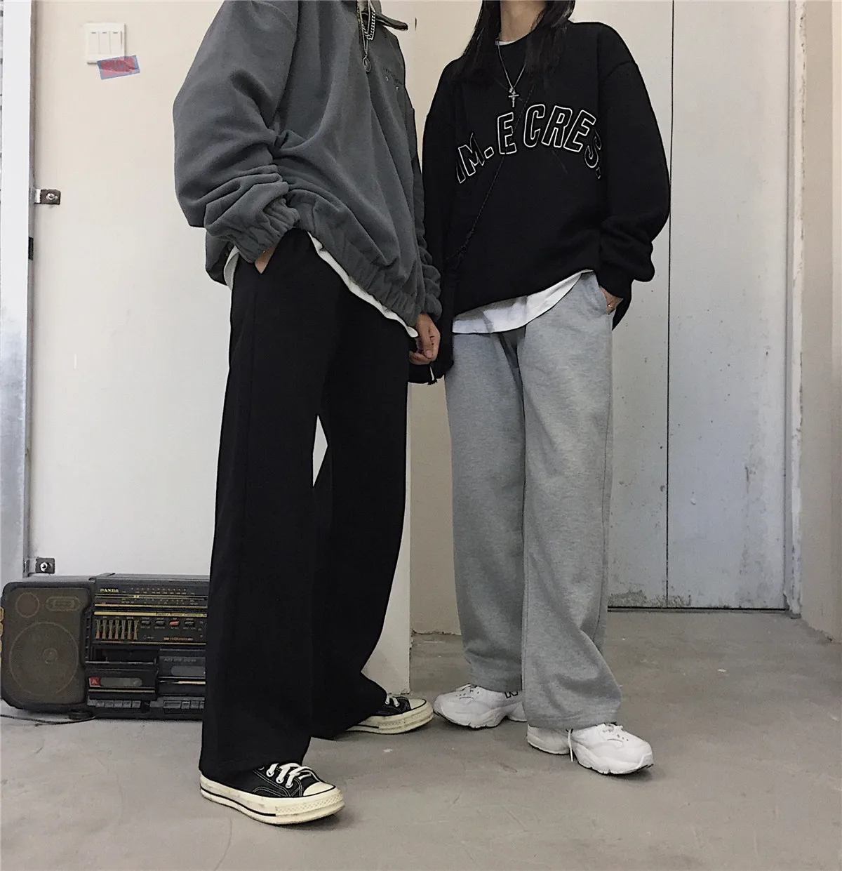 Women's Clothing Casual loose Universa Wide Leg Pants BF Solid harajuku vintage women pants New Autumn hipster streetwear Capris
Women's Clothing Casual loose Universa Wide Leg Pants BF Solid harajuku vintage women pants New Autumn hipster streetwear Capris