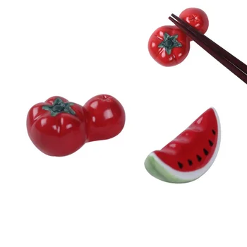 300pcs/lot Chopstick Rack Cute Red Watermelon/Tomato Ceramic Ware Porcelain Spoon Fork Chopsticks Holder
300pcs/lot Chopstick Rack Cute Red Watermelon/Tomato Ceramic Ware Porcelain Spoon Fork Chopsticks Holder