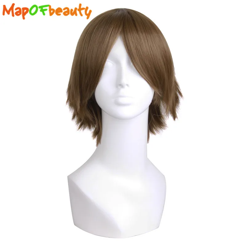 MapofBeauty 12" 30cm short straight Men Cosplay Wigs brown gold yellow purple 6 colors High Temperature Fiber Synthetic hair
MapofBeauty 12" 30cm short straight Men Cosplay Wigs brown gold yellow purple 6 colors High Temperature Fiber Synthetic hair