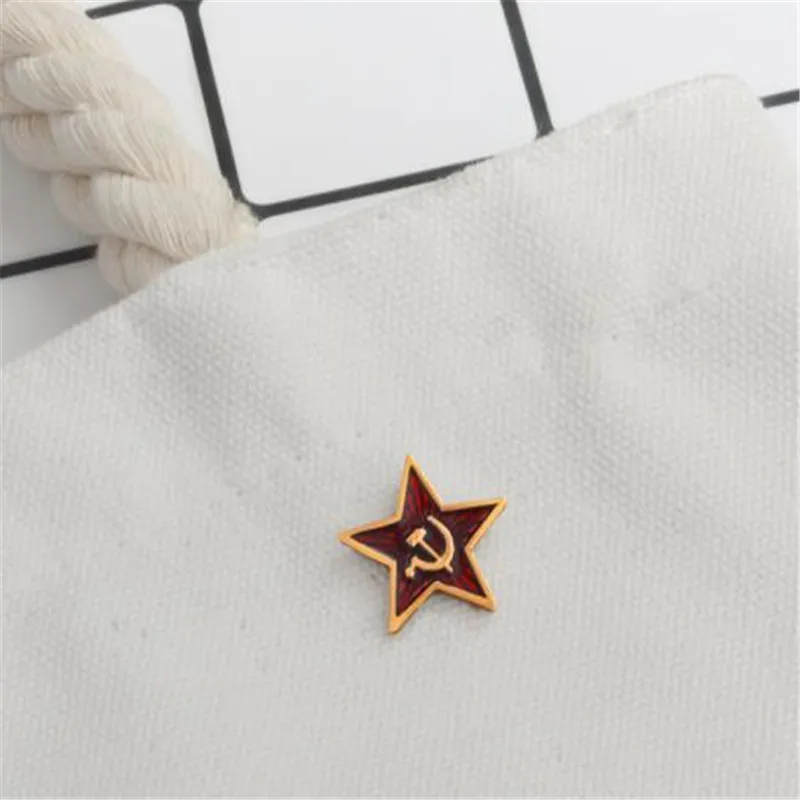 New metal Soviet Russia badge five-star medal decoration costume brooch accessories Enamel crafts badge
New metal Soviet Russia badge five-star medal decoration costume brooch accessories Enamel crafts badge