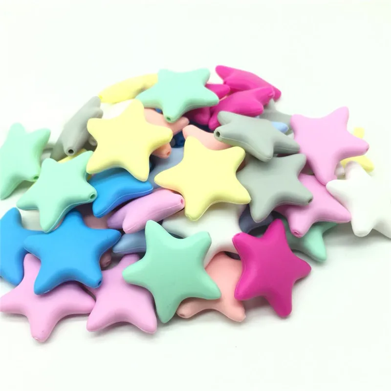 10 PCS 35MM Silicone Star Baby Teething DIY Necklace Made Accessories BPA Free Food Grade Pendant Chewable Baby Star Teeth Beads
10 PCS 35MM Silicone Star Baby Teething DIY Necklace Made Accessories BPA Free Food Grade Pendant Chewable Baby Star Teeth Beads