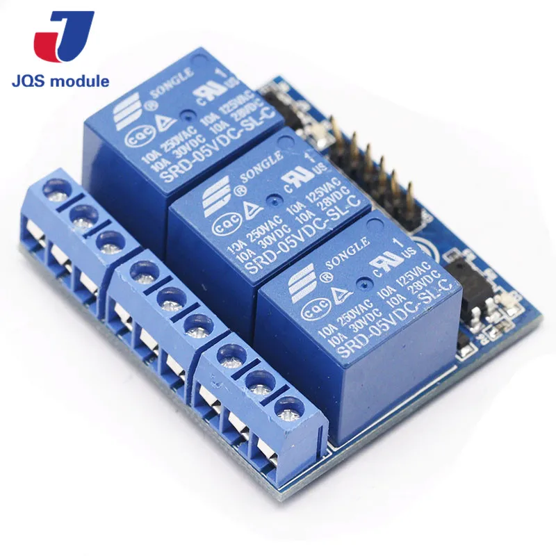 3 Channel Relay Module With Optocoupler Isolation Opto-isolated Compatible 3.3V 5V Signal High-voltage Relay
3 Channel Relay Module With Optocoupler Isolation Opto-isolated Compatible 3.3V 5V Signal High-voltage Relay
