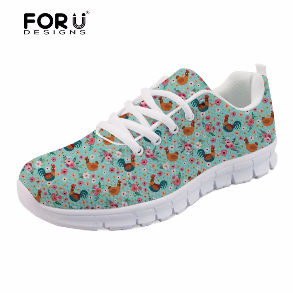 FORUDESIGNS Cute Women Spring Flats Shoes Cartoon Chicken Flower Printed Breathable Mesh Shoes for Female Lady's Flat Zapatos
FORUDESIGNS Cute Women Spring Flats Shoes Cartoon Chicken Flower Printed Breathable Mesh Shoes for Female Lady's Flat Zapatos