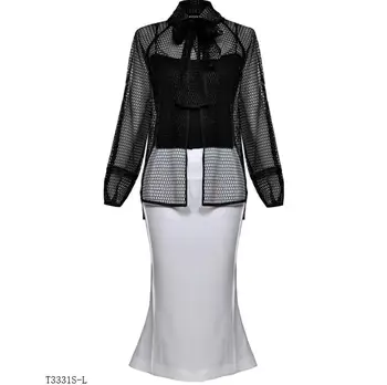 European style 2019 New arrivals summer Spring fashion women clothes Hollow out blouse + solid color skirt casual suit T3331
European style 2019 New arrivals summer Spring fashion women clothes Hollow out blouse + solid color skirt casual suit T3331