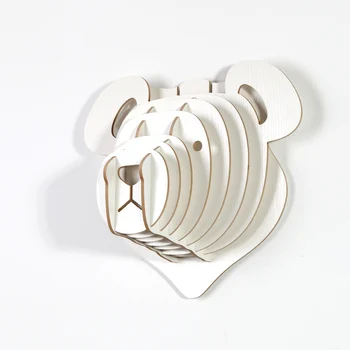 Big 36x40x22cm White Teddy Bear Wall Hanging Craft DIY 3D Puzzle Wood Animal Craft For Home Decoration Polar Bear Animal Head
Big 36x40x22cm White Teddy Bear Wall Hanging Craft DIY 3D Puzzle Wood Animal Craft For Home Decoration Polar Bear Animal Head