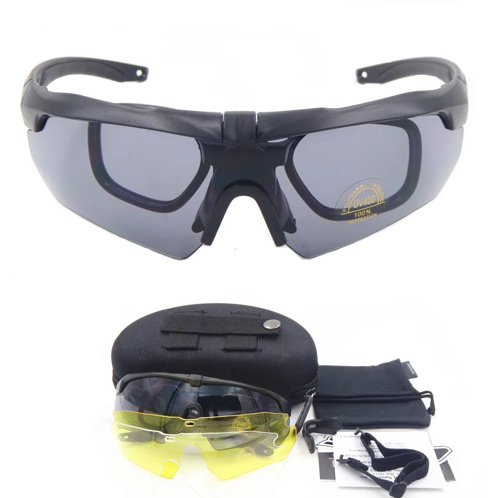 Polarized Cycling TR90 military goggles 3/5 Lens Ballistic Military Sport Men Sunglasses Army Bullet-proof Eyewear shooting
Polarized Cycling TR90 military goggles 3/5 Lens Ballistic Military Sport Men Sunglasses Army Bullet-proof Eyewear shooting