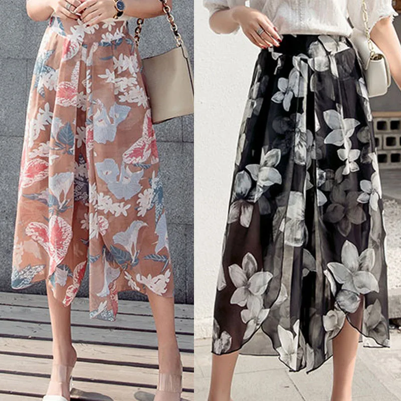 Wide Leg Pants Dress Women Casual Summer Print Boho Beach Print Flower Female Elastic High Waist Chiffon Trousers Plus Size 5XL
Wide Leg Pants Dress Women Casual Summer Print Boho Beach Print Flower Female Elastic High Waist Chiffon Trousers Plus Size 5XL