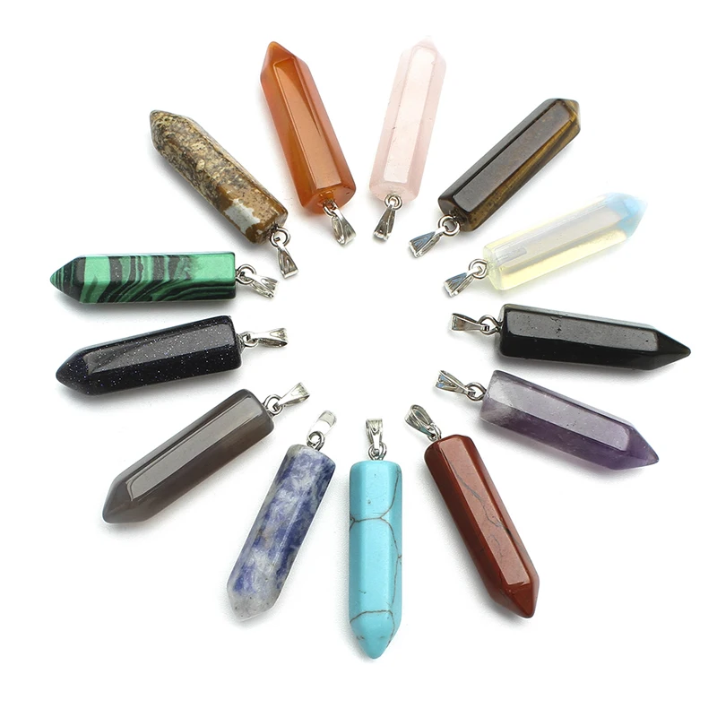 YYW Natural Quartz Stone Pendants DIY Jewelry for Necklace Women Men Pendulum Bullet Chakra Agata Opal Rose Stones in Pendants
YYW Natural Quartz Stone Pendants DIY Jewelry for Necklace Women Men Pendulum Bullet Chakra Agata Opal Rose Stones in Pendants