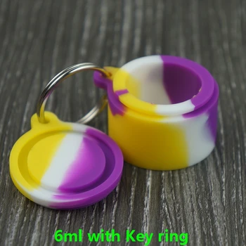 10pcs Small Oil Dab Containers with keychain Food Grade 6ml Silicone Oil Wax Concentrate Container Non-stick Free Shipping rhs
10pcs Small Oil Dab Containers with keychain Food Grade 6ml Silicone Oil Wax Concentrate Container Non-stick Free Shipping rhs