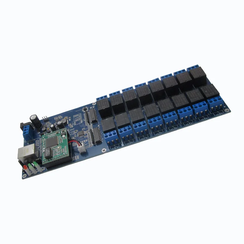 16-channel network relay Industrial 12V relay remote control panel modbus relay module
16-channel network relay Industrial 12V relay remote control panel modbus relay module