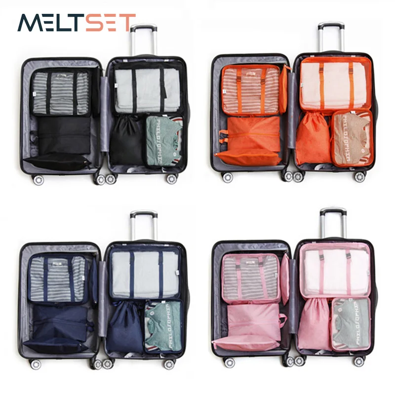 7pcs/Set Large Capacity Travel Mesh Bag In Bag Luggage Organizer for Clothing Big Capacity Zipper Packing Cube System 7 Colors
7pcs/Set Large Capacity Travel Mesh Bag In Bag Luggage Organizer for Clothing Big Capacity Zipper Packing Cube System 7 Colors