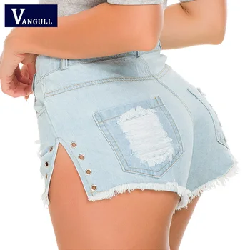 Vangull 2019 Fashion Ripped Hole Denim Shorts Women Summer Short Jeans Feminino Shorts Women Sexy Split Hem Pocket Jeans Shorts
Vangull 2019 Fashion Ripped Hole Denim Shorts Women Summer Short Jeans Feminino Shorts Women Sexy Split Hem Pocket Jeans Shorts