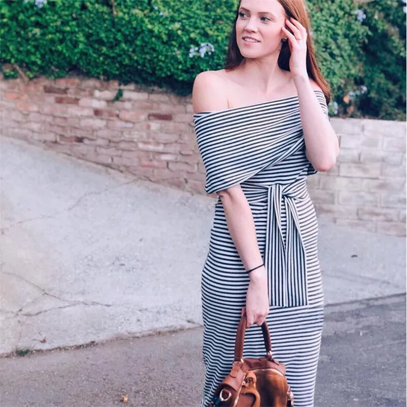Summer Streetwear Fashion 2019 Lady Dress Slash neck Package Hip Sexy Party Dresses Women Striped Printed Bandage Dress Vestidos
Summer Streetwear Fashion 2019 Lady Dress Slash neck Package Hip Sexy Party Dresses Women Striped Printed Bandage Dress Vestidos