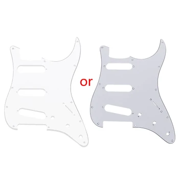 

White Tortoise Shell Pickguard 3 Ply Scratch Plates For Fender Stratocaster New