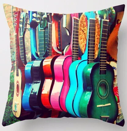 Wholesale Fashion Spanish Colorful Guitars Love Music Mania Best Gift Unique Square Throw Pillowcases Drop Shipping
Wholesale Fashion Spanish Colorful Guitars Love Music Mania Best Gift Unique Square Throw Pillowcases Drop Shipping
