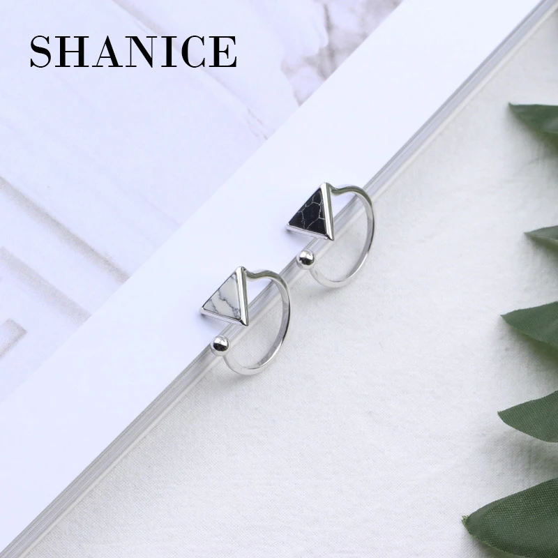 SHANICE Chic 100% 925 Sterling Silver Rings Women Unique Geometric Triangle Marble Texture Engagement Wedding Band Jewelry
SHANICE Chic 100% 925 Sterling Silver Rings Women Unique Geometric Triangle Marble Texture Engagement Wedding Band Jewelry