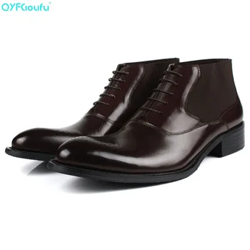 QYFCIOUFU Fashion Genuine Leather American Work Boots Men Formal Derby Shoes Pointed Toe English Lace-up Dress Boots
QYFCIOUFU Fashion Genuine Leather American Work Boots Men Formal Derby Shoes Pointed Toe English Lace-up Dress Boots