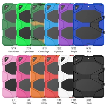 Hybrid Plastic+Silicon Heavy Duty Shockproof Dual Layer Rugged Military Armor Back Cover Case For iPad Pro 10.5 10.5" inch 2017
Hybrid Plastic+Silicon Heavy Duty Shockproof Dual Layer Rugged Military Armor Back Cover Case For iPad Pro 10.5 10.5" inch 2017