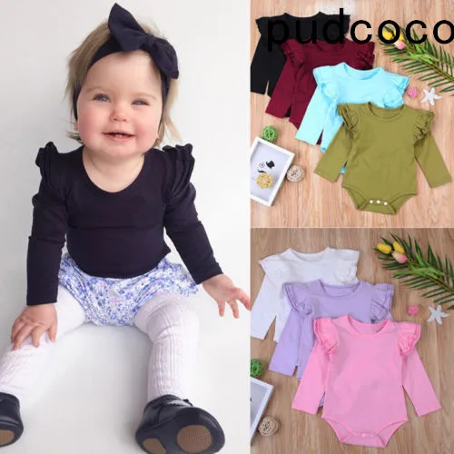 Infant Baby Girls Solid Ruffles Cotton Romper Long Sleeve Outfits Jumpsuit Clothes
Infant Baby Girls Solid Ruffles Cotton Romper Long Sleeve Outfits Jumpsuit Clothes