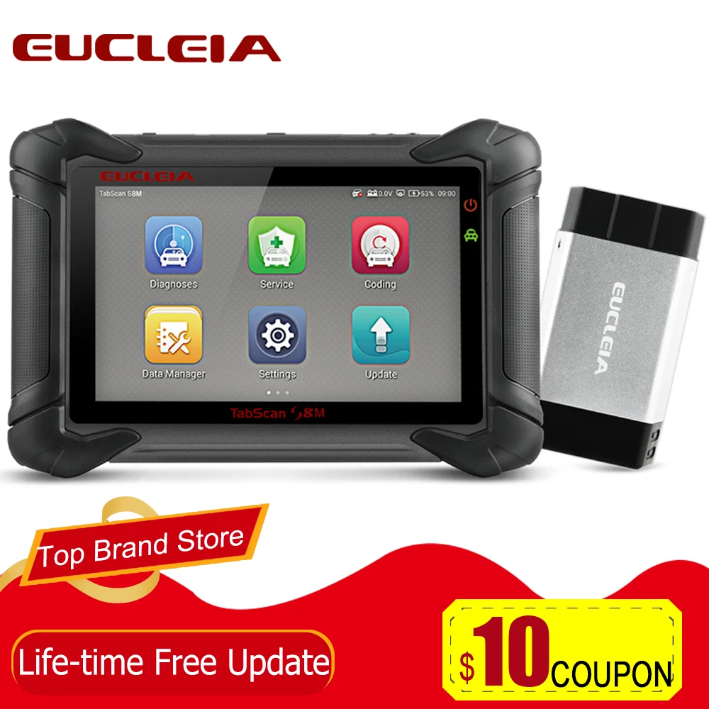 EUCLEIA S8M OBDII Auto Scanner Bluetooth All System ECU Airbag ABS SAS TPMS Oil Reset Professional ODB2 Car Diagnostic Tool
EUCLEIA S8M OBDII Auto Scanner Bluetooth All System ECU Airbag ABS SAS TPMS Oil Reset Professional ODB2 Car Diagnostic Tool