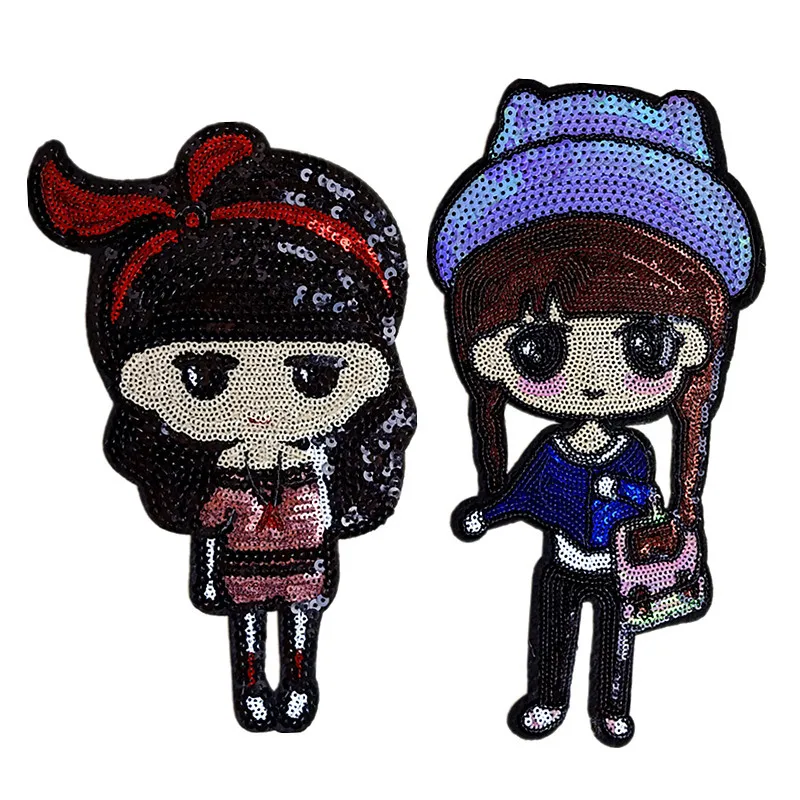 Cute Loli PET Sequin Embroidery Cloth Stickers Cartoon Girl High-end Clothing Accessories Oversized Patch Sequins Stickers
Cute Loli PET Sequin Embroidery Cloth Stickers Cartoon Girl High-end Clothing Accessories Oversized Patch Sequins Stickers