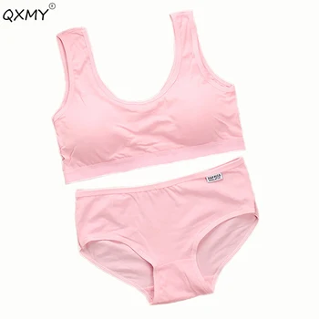 teenager girls underwear set girls cotton training bras+brifes two pieces clothing set kids sports underwear free size8-13T
teenager girls underwear set girls cotton training bras+brifes two pieces clothing set kids sports underwear free size8-13T