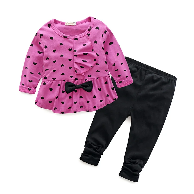 2016 Brand Heart-shaped Print Cute Cloth Set Children Clothes Suit Baby Girl Clothing Set 2PCS T-shirt + Pants Free Shipping
2016 Brand Heart-shaped Print Cute Cloth Set Children Clothes Suit Baby Girl Clothing Set 2PCS T-shirt + Pants Free Shipping